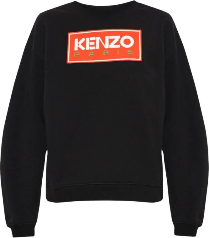 Kenzo Comfortabele Katoenen Sweatshirt Black Dames