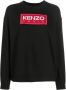 Kenzo Stijlvolle Zwarte Sweatshirt met Geborduurd Embleem Black Dames - Thumbnail 1