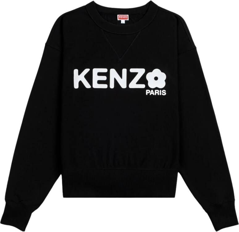 Kenzo Zwarte Sweaters Klassieke Crewneck Stijl Zwart Heren