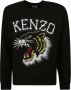 Kenzo Zwart Logo-Print Katoenen Sweatshirt Zwart Heren - Thumbnail 3