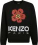 Kenzo Zwart Crewneck Sweatshirt met Bloemenlogo Black Heren - Thumbnail 1