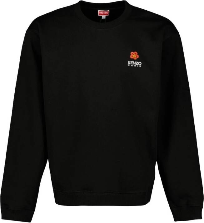 Kenzo Zwarte Katoenen Sweater voor Heren Black Heren