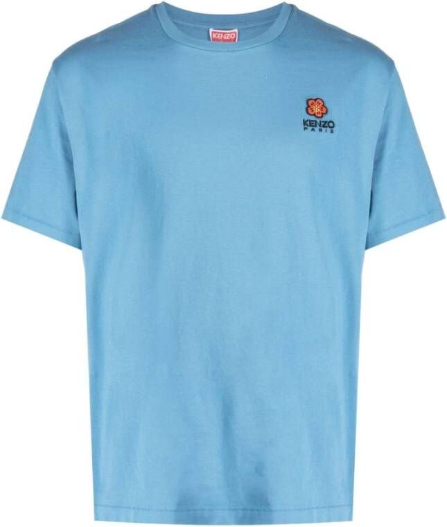 Kenzo T-shirt with logo Blauw Heren