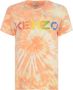 Kenzo Logo-Print Tie-Dye T-Shirt Oranje Dames - Thumbnail 2