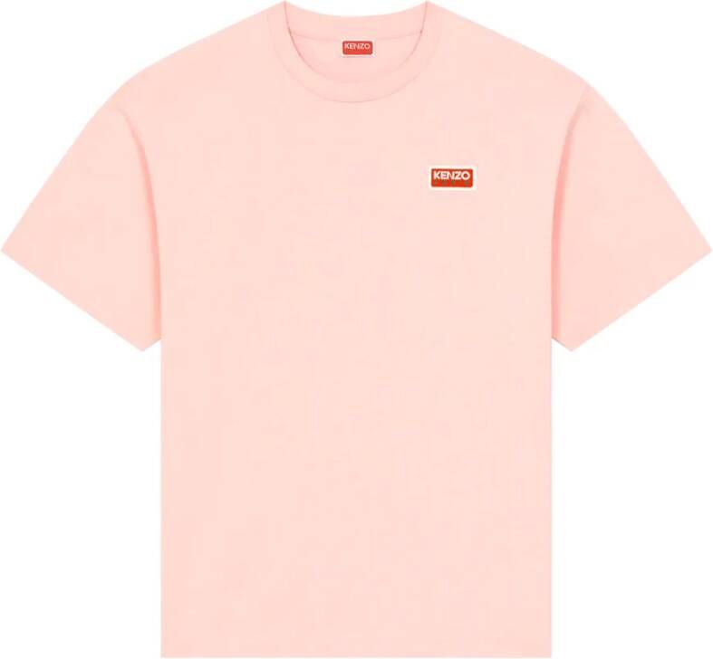 Kenzo T-Shirt Oversized Stijl Roze Heren