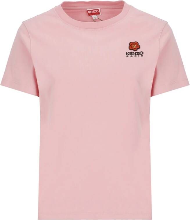 Kenzo Bokè Flower Collectie: Hoogwaardige T-shirts en Polos Roze Dames