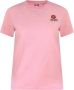 Kenzo Roze Logo-geborduurd T-shirt voor modebewuste vrouwen Roze Dames - Thumbnail 1