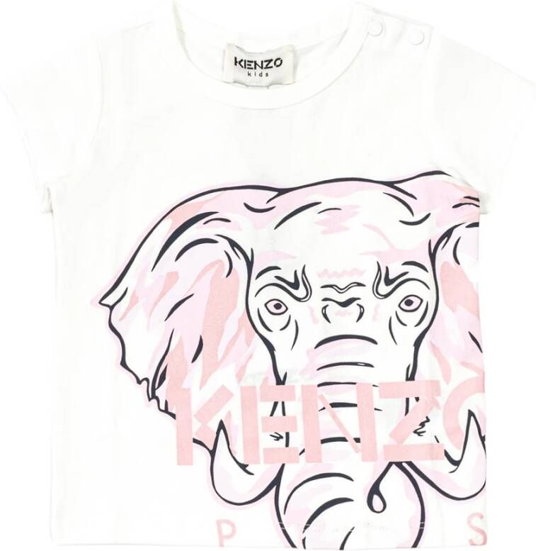 Kenzo Kids T-shirt met print Wit - Foto 2