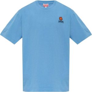 Kenzo T-shirt with logo Blauw Heren