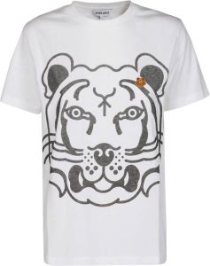Kenzo T-shirt With Tiger Wit Dames