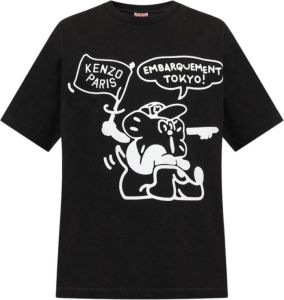 Kenzo T-shirt Zwart Heren