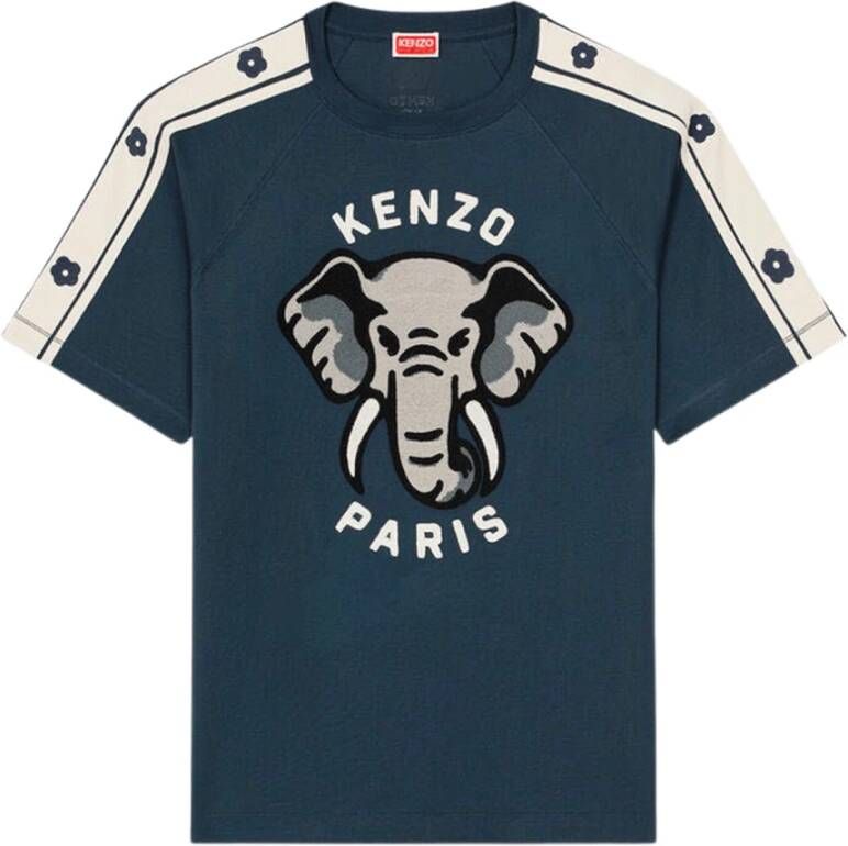 Kenzo T-Shirts Blauw Heren