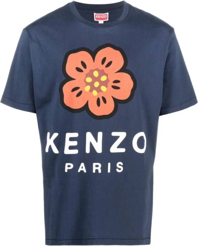 Kenzo T-shirts Blauw Heren