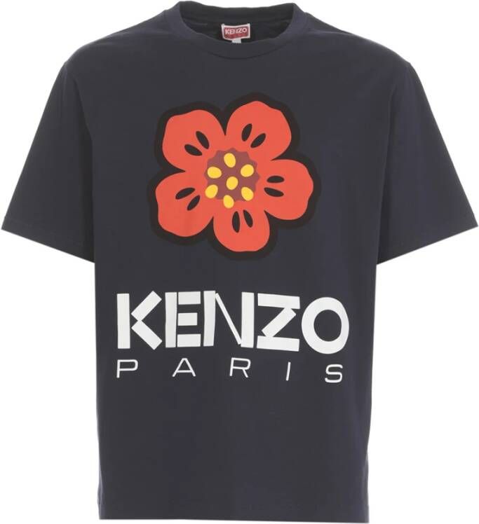 Kenzo T-Shirts Blauw Heren