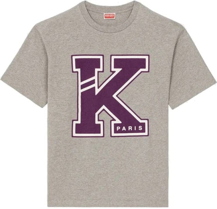 Kenzo Grijze Varsity T-shirts en Polos van Katoen Gray Heren