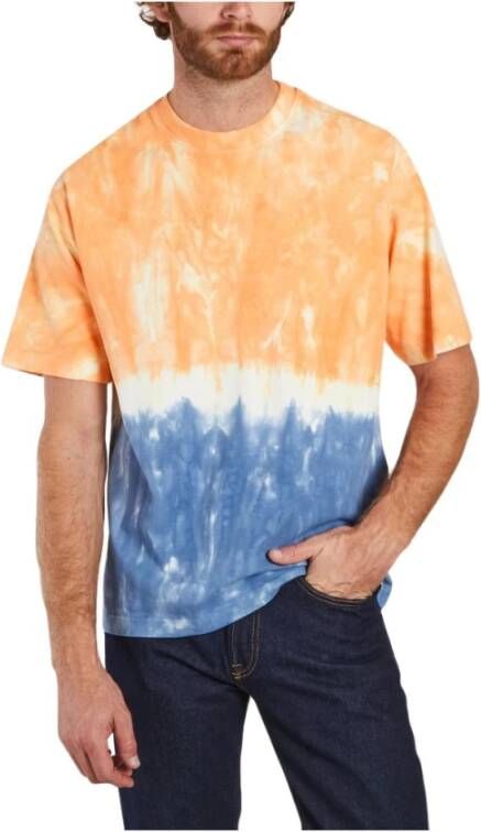 Kenzo Oversized Tie Dye T-shirt Oranje Heren