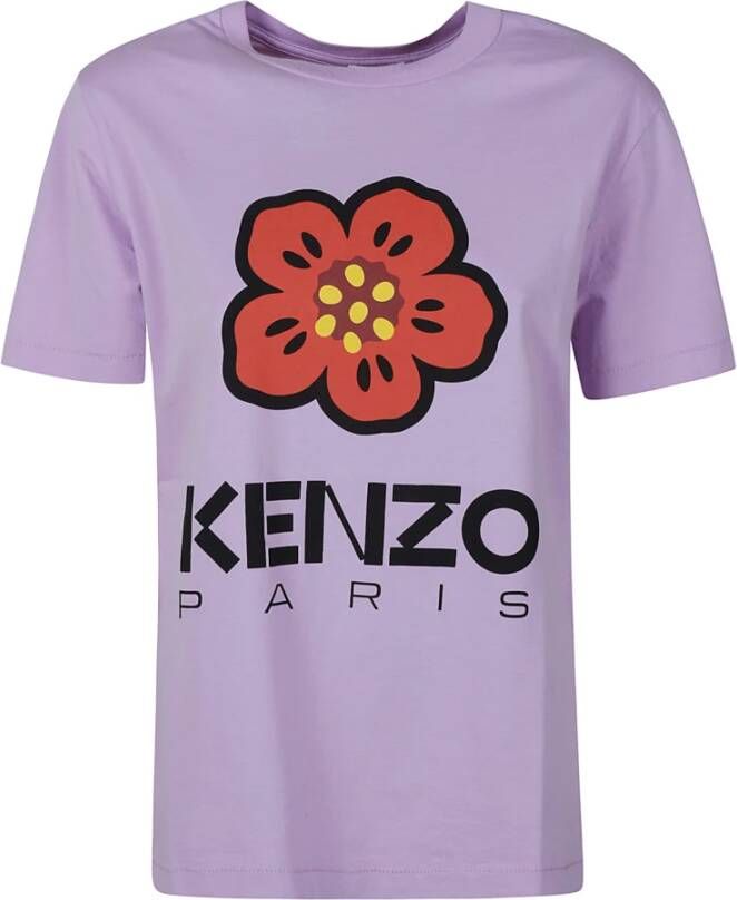 Kenzo Wisteria Boke Flower T-shirt Purple Dames