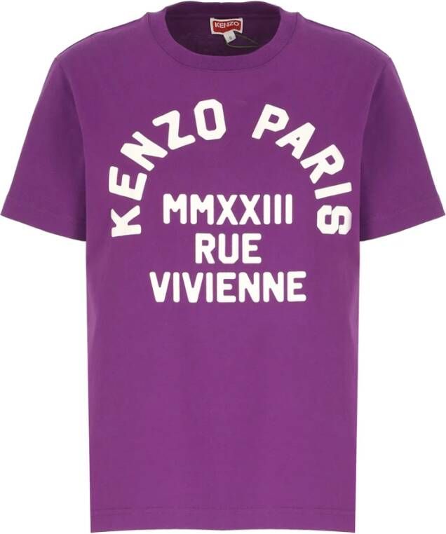Kenzo Stijlvolle Paarse Katoenen T-shirt voor Vrouwen Purple Dames