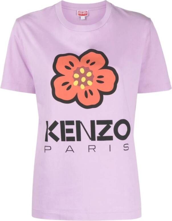 Kenzo Wisteria Boke Flower T-shirt Purple Dames