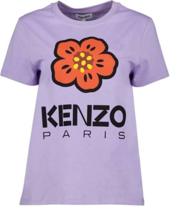 Kenzo Wisteria Boke Flower T-shirt Purple Dames