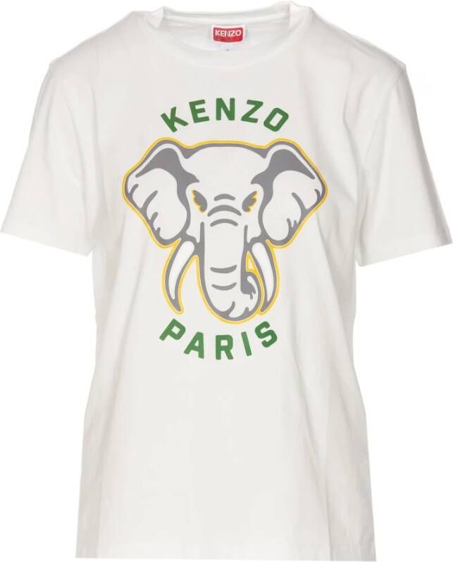 Kenzo Jungle Print Dames T-Shirt Wit Dames