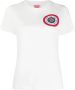 Kenzo Grafische Print Biologisch Katoenen T-Shirt White Dames - Thumbnail 1