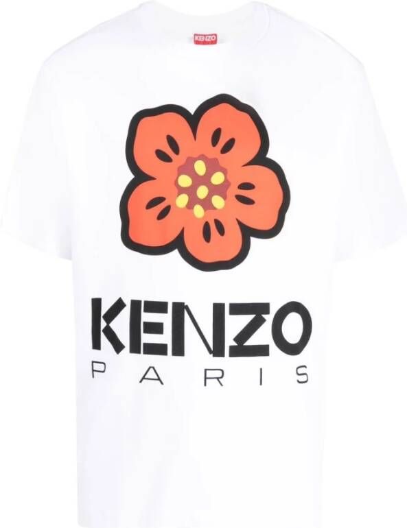 Kenzo Stijlvolle katoenen T-shirts voor heren White Heren
