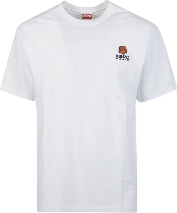 Kenzo Grijze T-shirt met geborduurd logo voor heren Gray Heren