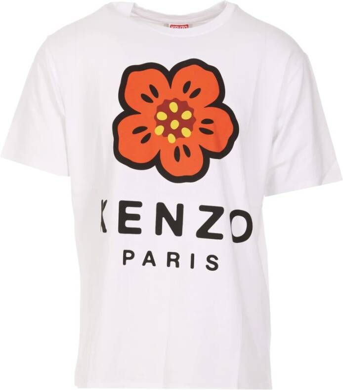 Kenzo Boke Flower Print T-Shirt Wit