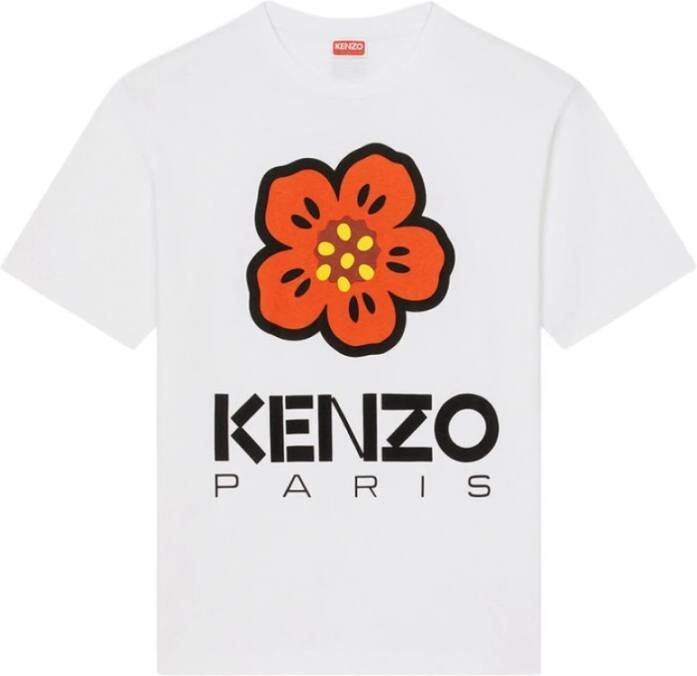 Kenzo Bedrukte T-shirts en Polos in Wit White Heren