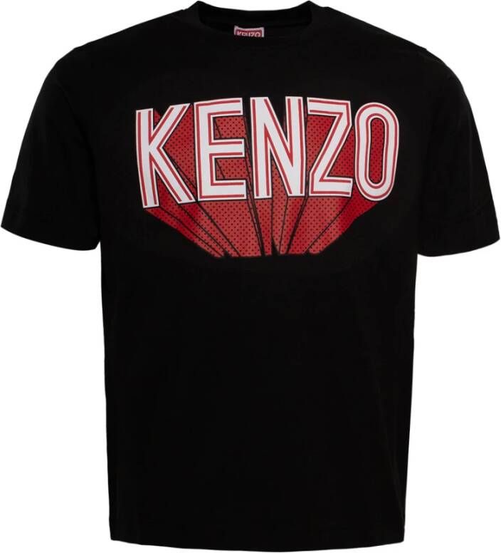 Kenzo Zwarte T-shirts en Polos met Pinaforemetal Black Dames