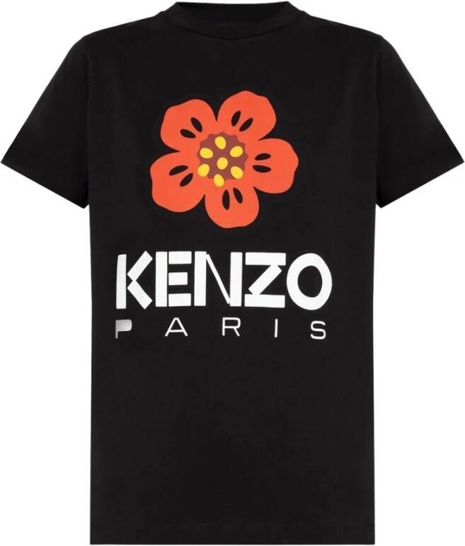 Kenzo Stijlvolle Zwarte Losse T-Shirt voor Vrouwen Zwart Dames