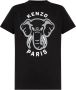 Kenzo Zwarte Varsity Jungle Geborduurde T-shirt Zwart Dames - Thumbnail 1