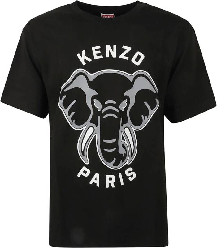 Kenzo Zwarte Oversize T-shirts en Polos Black Heren