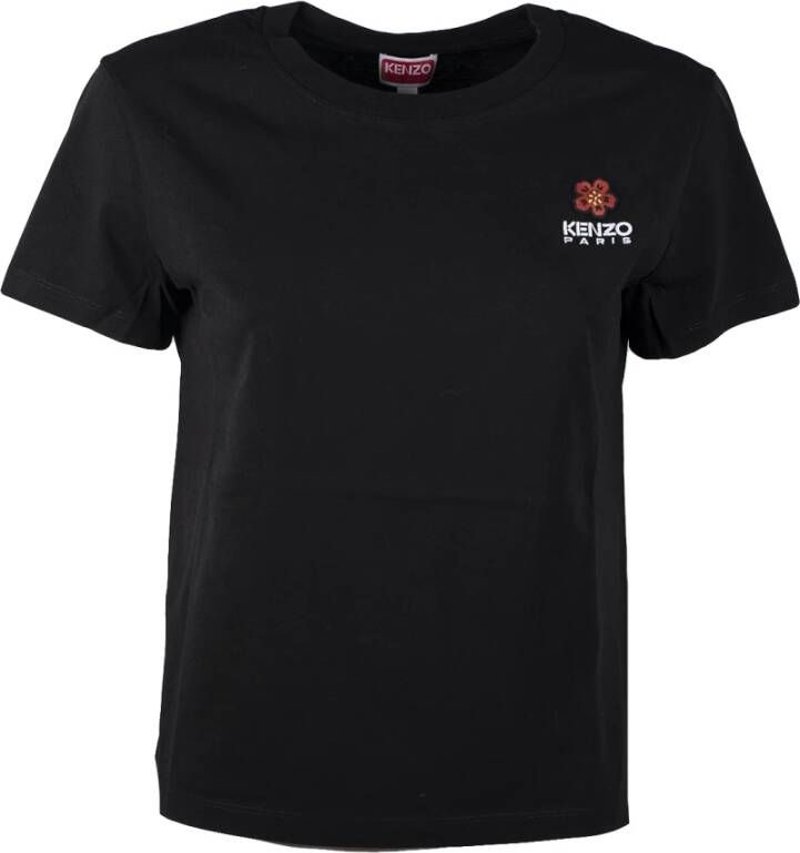 Kenzo Klassiek Crest Logo T-shirt Zwart Dames