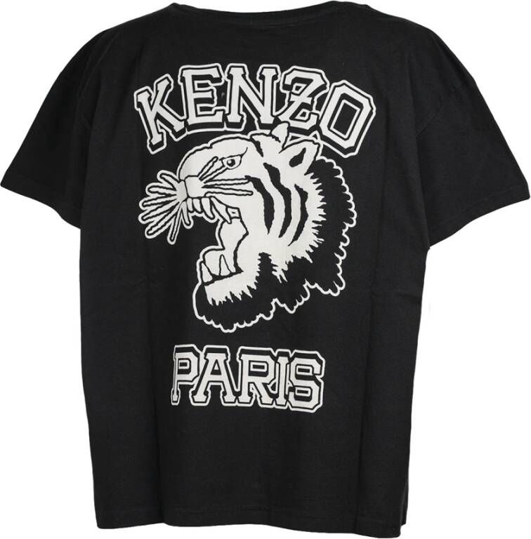 Kenzo Seizoensgebonden Grafische Boxy T-Shirt Zwart Heren