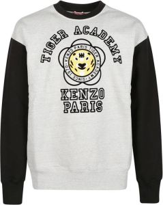 Kenzo Tiger Academy Oversize Sweatshirt Grijs Heren
