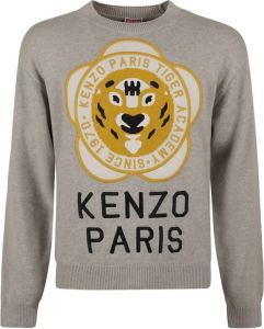 Kenzo Tiger Academy Sweaters Grijs Heren
