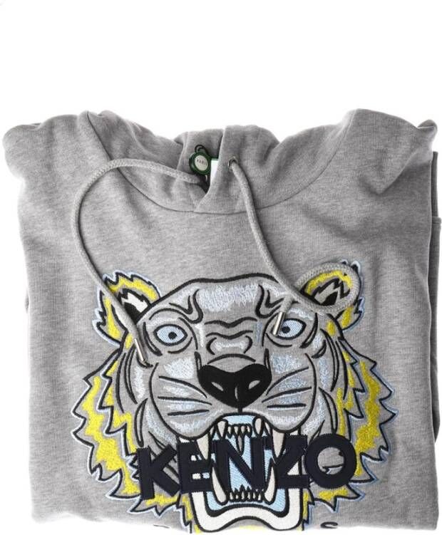 Kenzo Tiger Hoodie Sweatshirt Stijlvol en Comfortabel Grijs Heren
