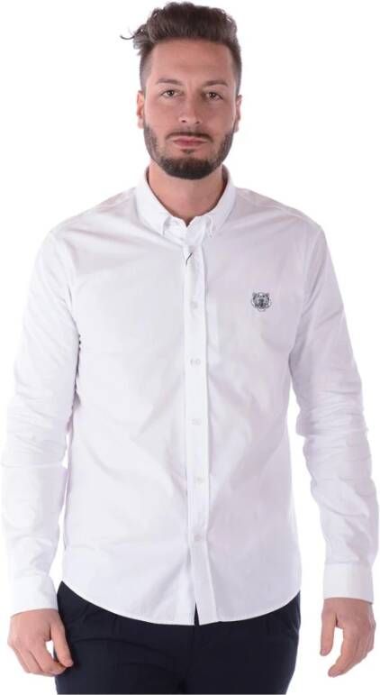 Kenzo Tijger Overhemd Formele Stijl en Comfort White Heren