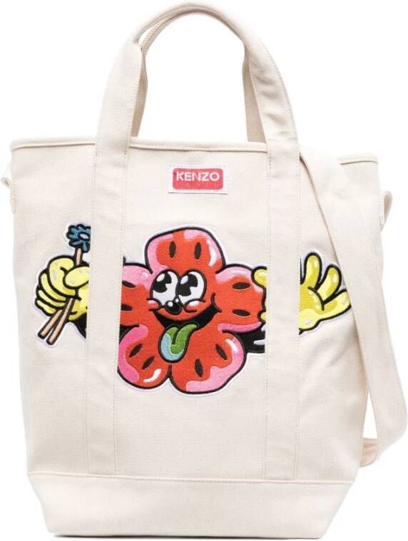 Kenzo Tote Bags Beige Dames