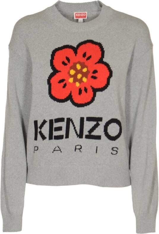 Kenzo Grijze Comfort Jumper Sweaters Grijs Dames