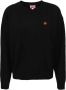 Kenzo Gezellige Lana Ronde-hals Gebreide trui Black Dames - Thumbnail 1