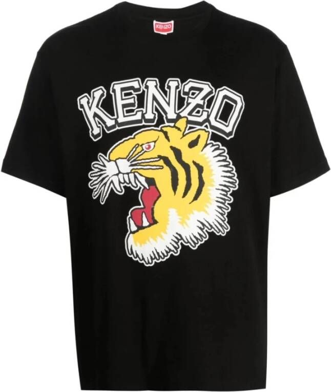 Kenzo Zwarte T-shirts en polos uit Parijs Black Heren