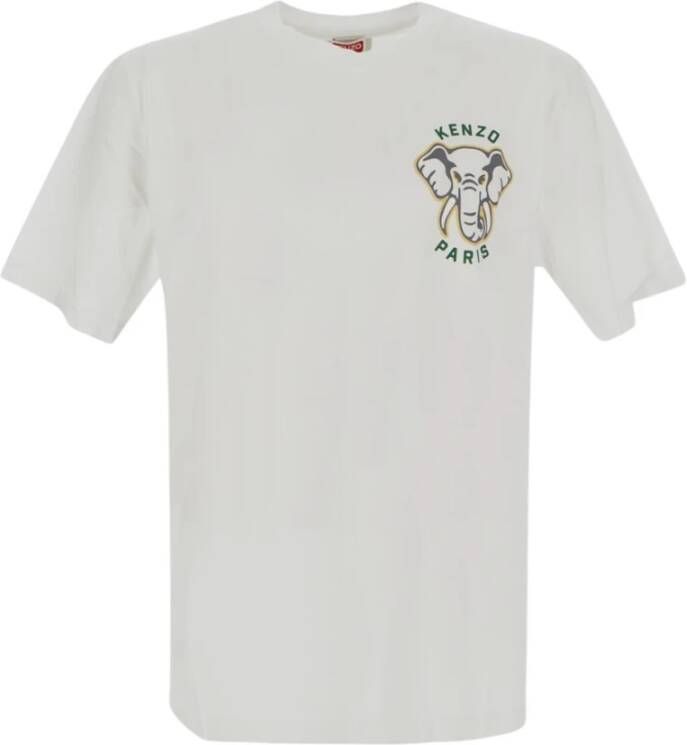 Kenzo Varsity Jungle T-shirt White Heren