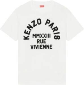 Kenzo Paris Rue Vivienne Street T-Shirt White Heren