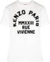 Kenzo Witte Loose Tshirt met Paris Logo White Dames - Thumbnail 1