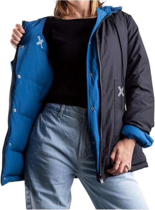 Kenzo Winter Jackets Blauw Dames