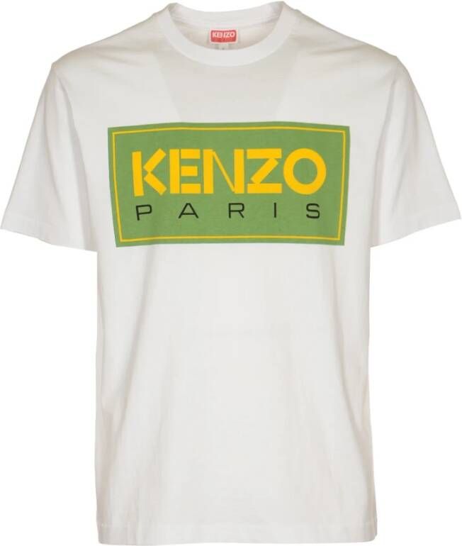 Kenzo Wit katoenen t-shirt Wit Heren