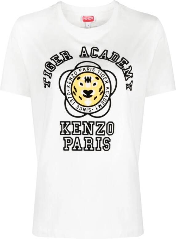 Kenzo Witte Aw23 Dames T-Shirt White Dames